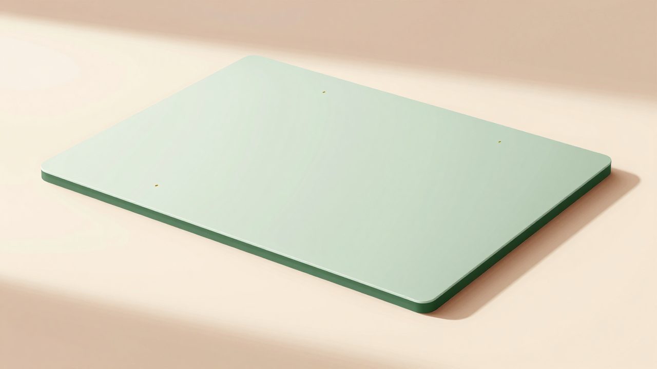 Soft illustration of a wide softly glowing panel lying flat like a desk, representing the guard house console going live